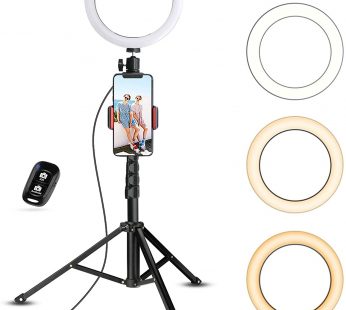 6 ” Ring Light Laptop Video Conference Light, Portable Selfie Ring Light LED Circle Light with Stand and Phone Holder, for Tiktok/YouTube/Makeup/Live