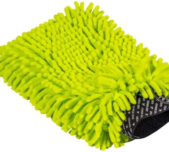 Chemical Guys Chenille Premium Scratch-Free Microfiber Wash Mitt, MIC493, Lime Green