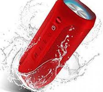 EDUPLINK Outdoor Portable Bluetooth Wireless Speaker – Waterproof – Red