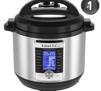 Instant Pot Ultra 80 Ultra 8 Qt 10-in-1 Multi- Use Programmable Pressure Cooker, Slow Cooker, Rice Cooker, Yogurt Maker, Cake Maker, Egg Cooker, Sauté, and more, Stainless Steel/Black