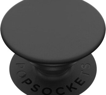 PopSockets: PopGrip with Swappable Top for Phones & Tablets – Black