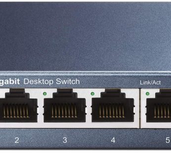 TP-Link TL-SG105 | 5 Port Gigabit Unmanaged Ethernet Network Switch, Ethernet Splitter | Plug & Play | Fanless Metal Design | Shielded Ports | Traffic Optimization