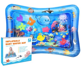 Tummy Time Water Mat, Soft Infant Toy, Indoor Floor Inflatable Play Pad for 3-24 Months Newborn Toddlers Boy Girl
