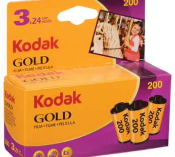 Kodak GOLD 200 Color Negative Film (35mm Roll Film, 24 Exposures, 3-Pack)